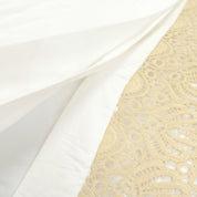 Scalloped Lace Cotton Duvet Cover 3 Piece Set
