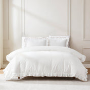 Reyna Contrast Edge Cotton Duvet Cover Set