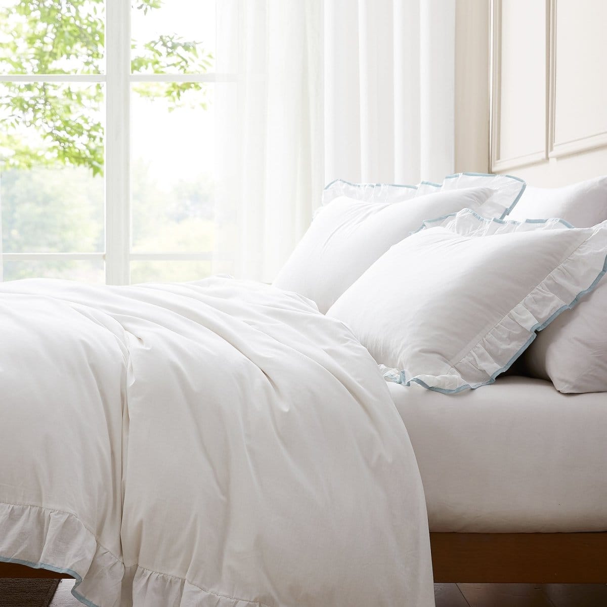 Reyna Contrast Edge Cotton Duvet Cover Set