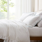 Reyna Contrast Edge Cotton Duvet Cover Set