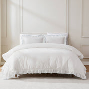 Reyna Contrast Edge Cotton Duvet Cover Set