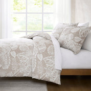 Bali Tropical Leaves Gauze Jacquard Duvet Cover Set