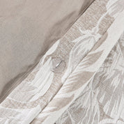 Bali Tropical Leaves Gauze Jacquard Duvet Cover Set