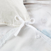 Bird And Hydrangea Reversible Cotton Duvet Cover Set