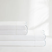 Coastal Chic Scalloped Edge Cotton Sheet Set