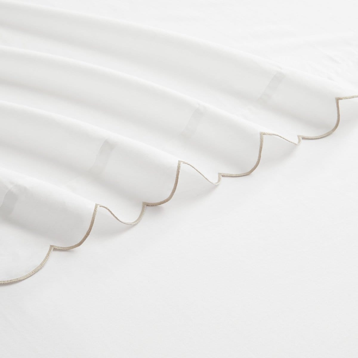 Coastal Chic Scalloped Edge Cotton Sheet Set