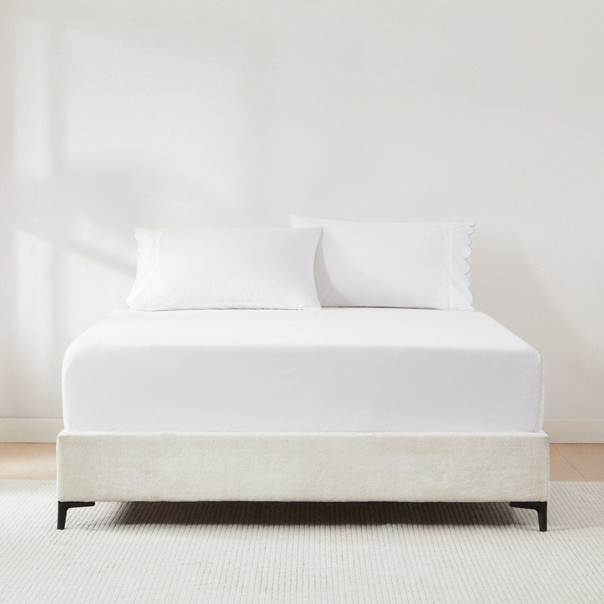 Coastal Chic Scalloped Edge Cotton Sheet Set