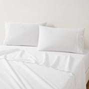 Coastal Chic Scalloped Edge Cotton Sheet Set