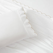 Coastal Chic Scalloped Edge Cotton Sheet Set