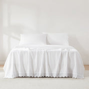 Coastal Chic Scalloped Edge Cotton Sheet Set