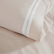 Doris Eyelet Inset Trim Cotton Duvet Cover Set