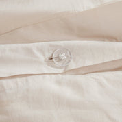Doris Eyelet Inset Trim Cotton Duvet Cover Set