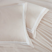 Doris Eyelet Inset Trim Cotton Duvet Cover Set