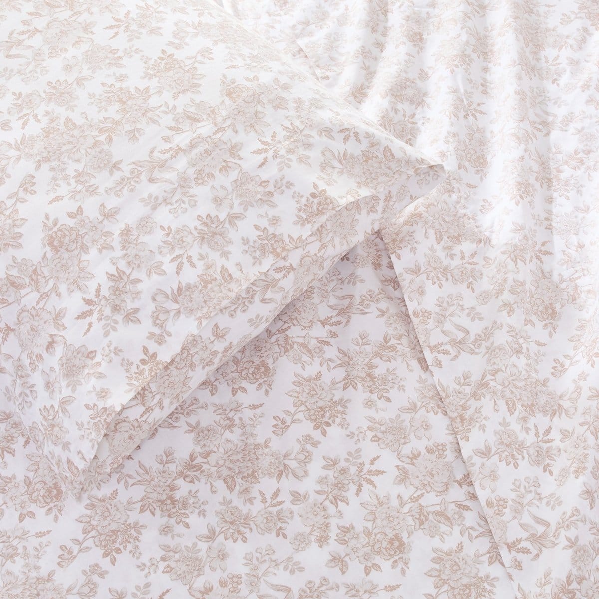 Peony Toile Cotton Sheet Set