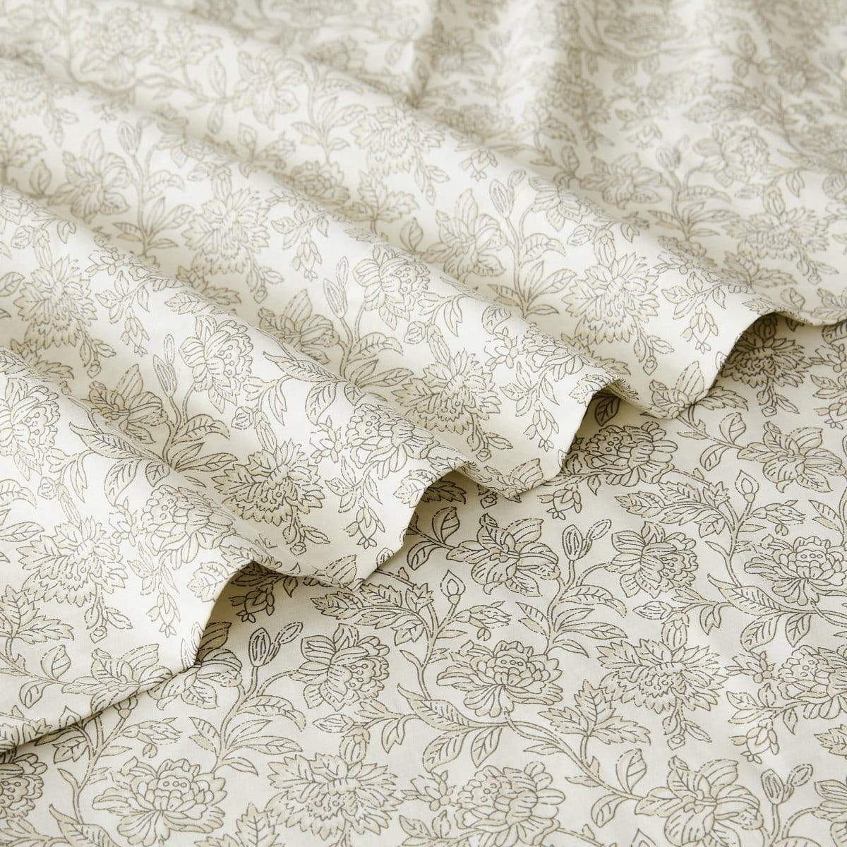 Zara Floral Block Cotton Sheet Set