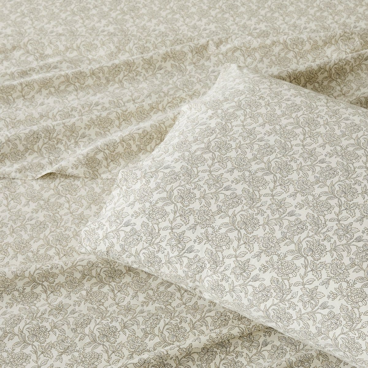 Zara Floral Block Cotton Sheet Set