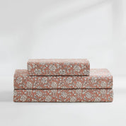 Zara Floral Block Cotton Sheet Set