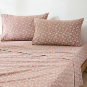 Zara Floral Block Cotton Sheet Set