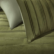 Pleated Groove Velvet Duvet Cover Set