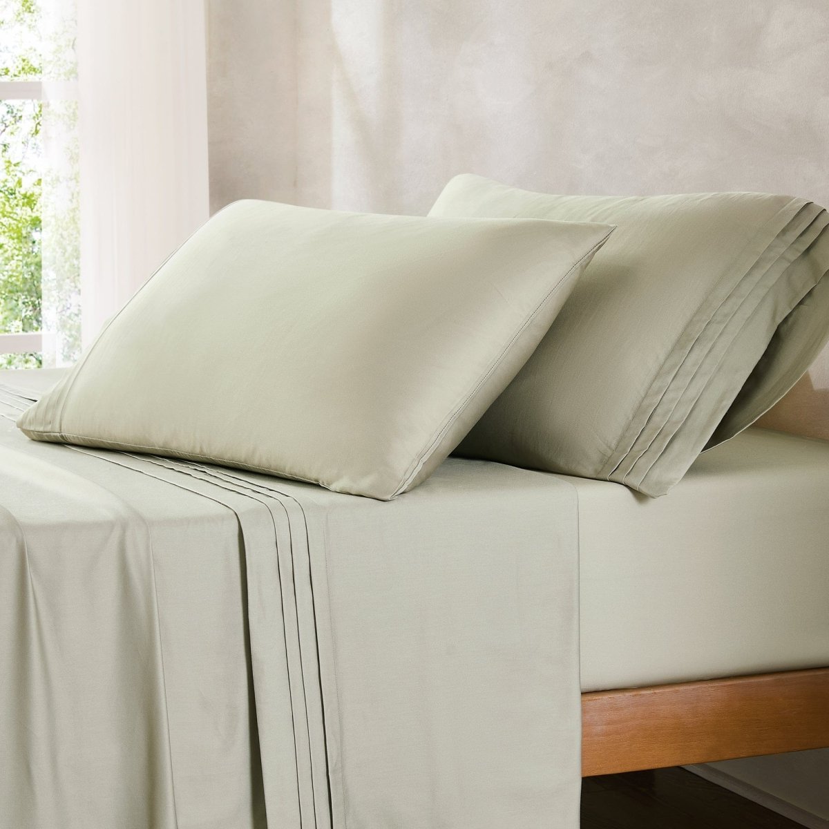 Pleat Cotton Sheet Set