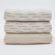 Woven Cotton Linen Throw Blanket