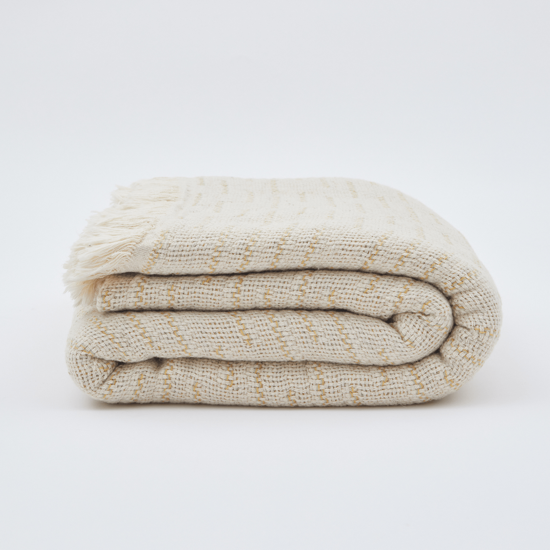 Woven Cotton Linen Throw Blanket