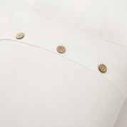 Belgian Flax Linen Rich Cotton Blend Duvet Cover 3 Piece Set