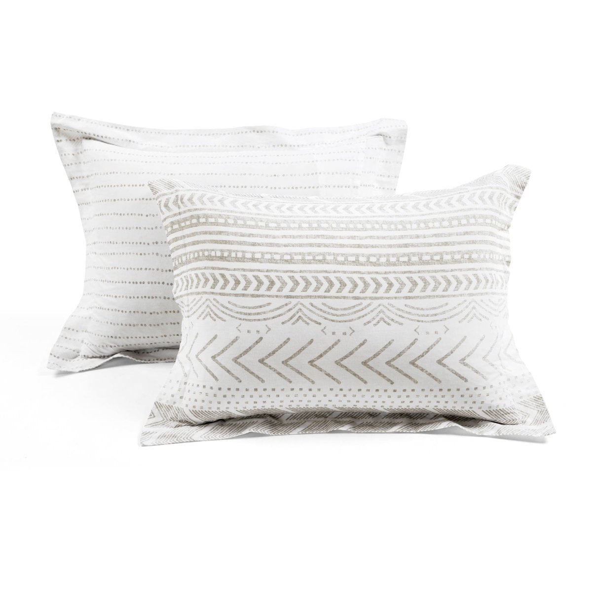 Hygge Geo Reversible Cotton Duvet Cover 3 Piece Set