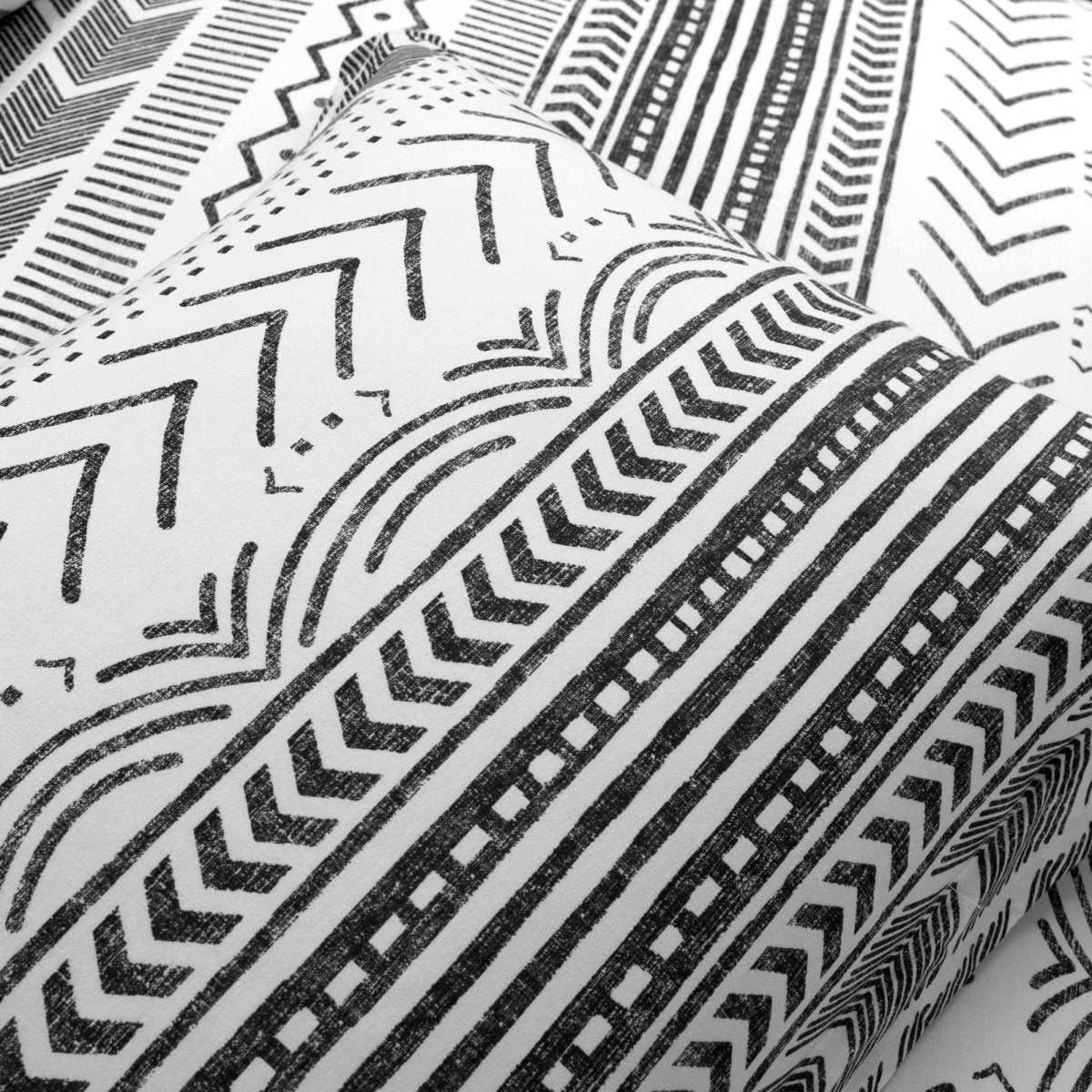 Hygge Geo Reversible Cotton Duvet Cover 3 Piece Set