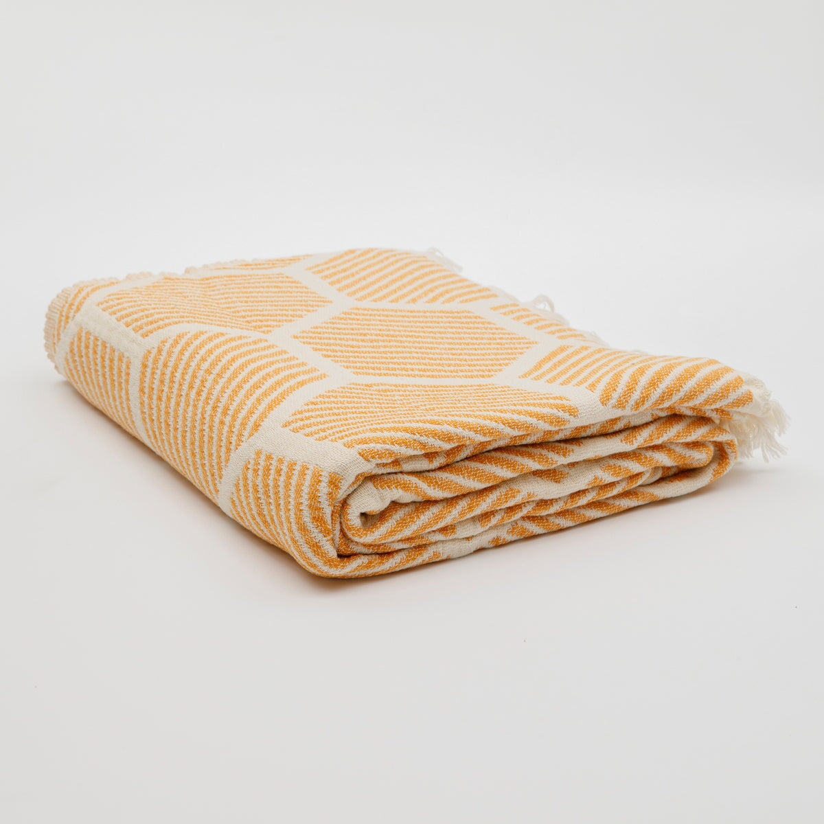 Honeycomb Turkish Cotton Throw Blanket