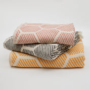 Honeycomb Turkish Cotton Throw Blanket