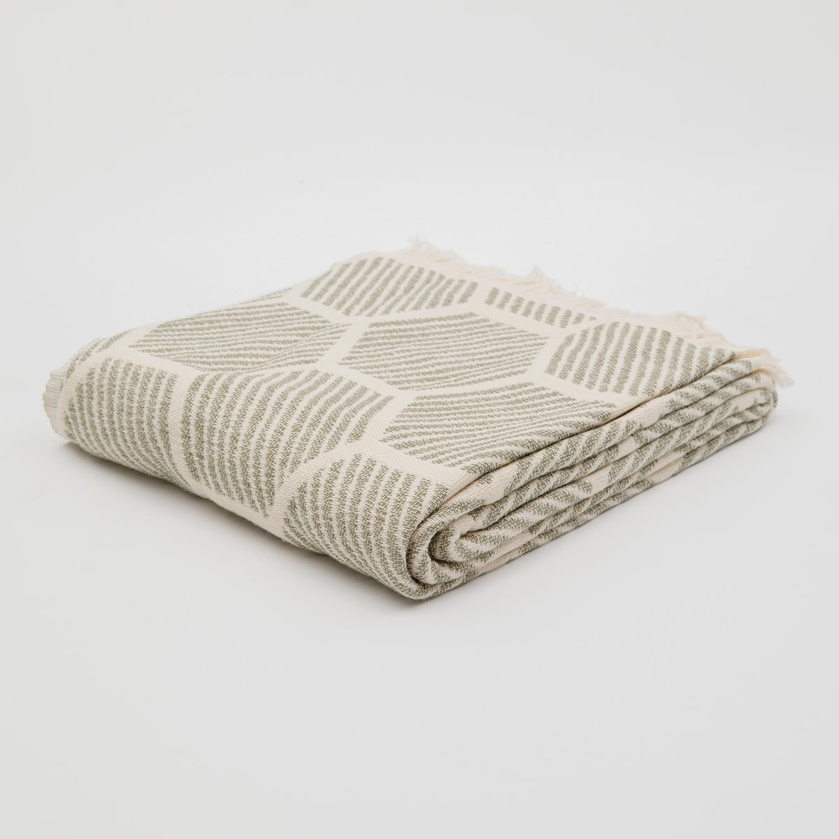 Honeycomb Turkish Cotton Throw Blanket