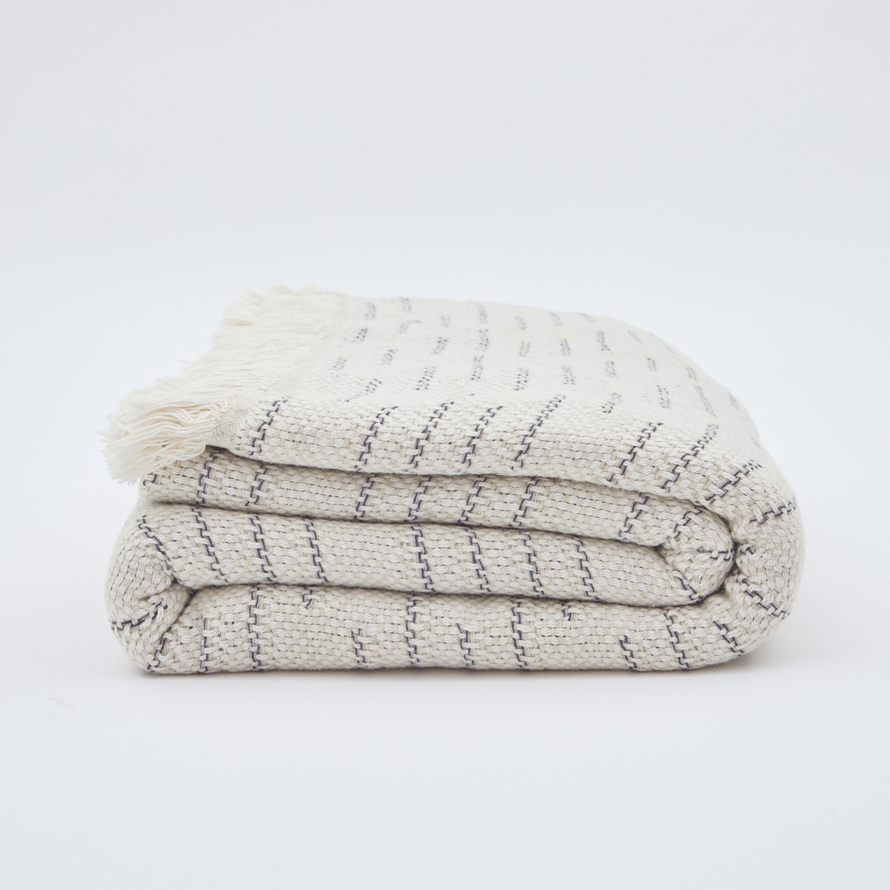 Woven Cotton Linen Throw Blanket