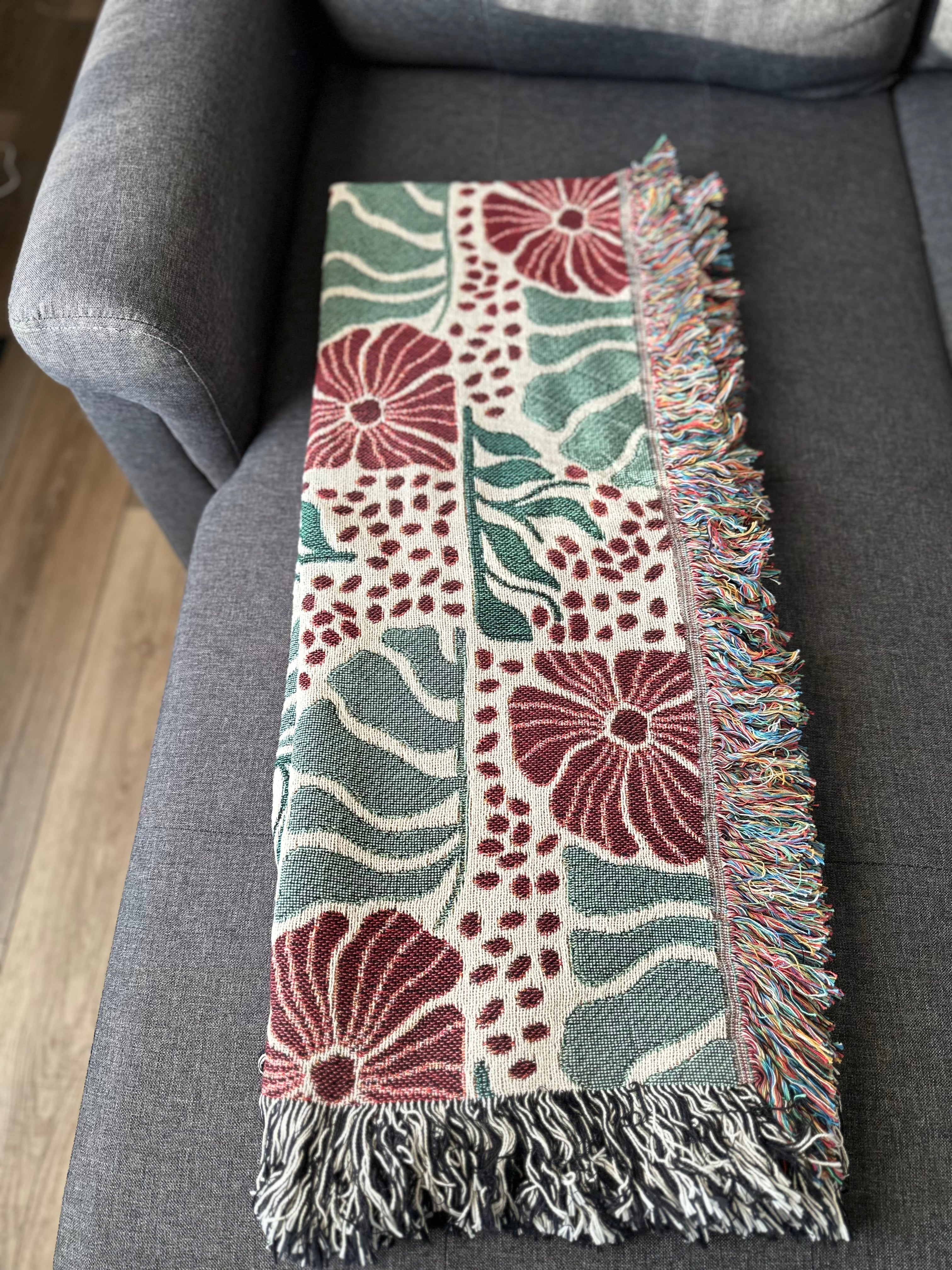 Matisse Floral Blanket Folded