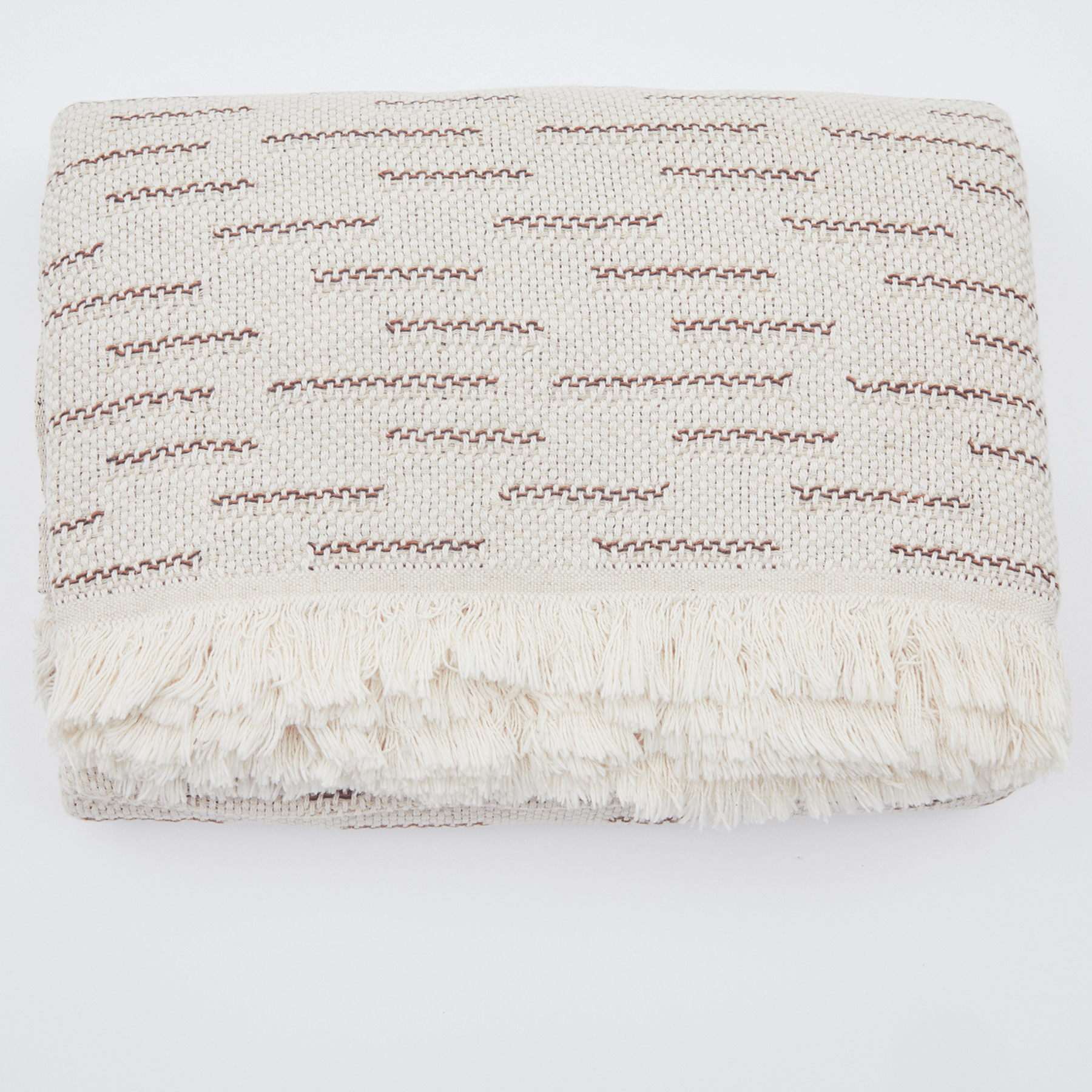 Woven Cotton Linen Throw Blanket