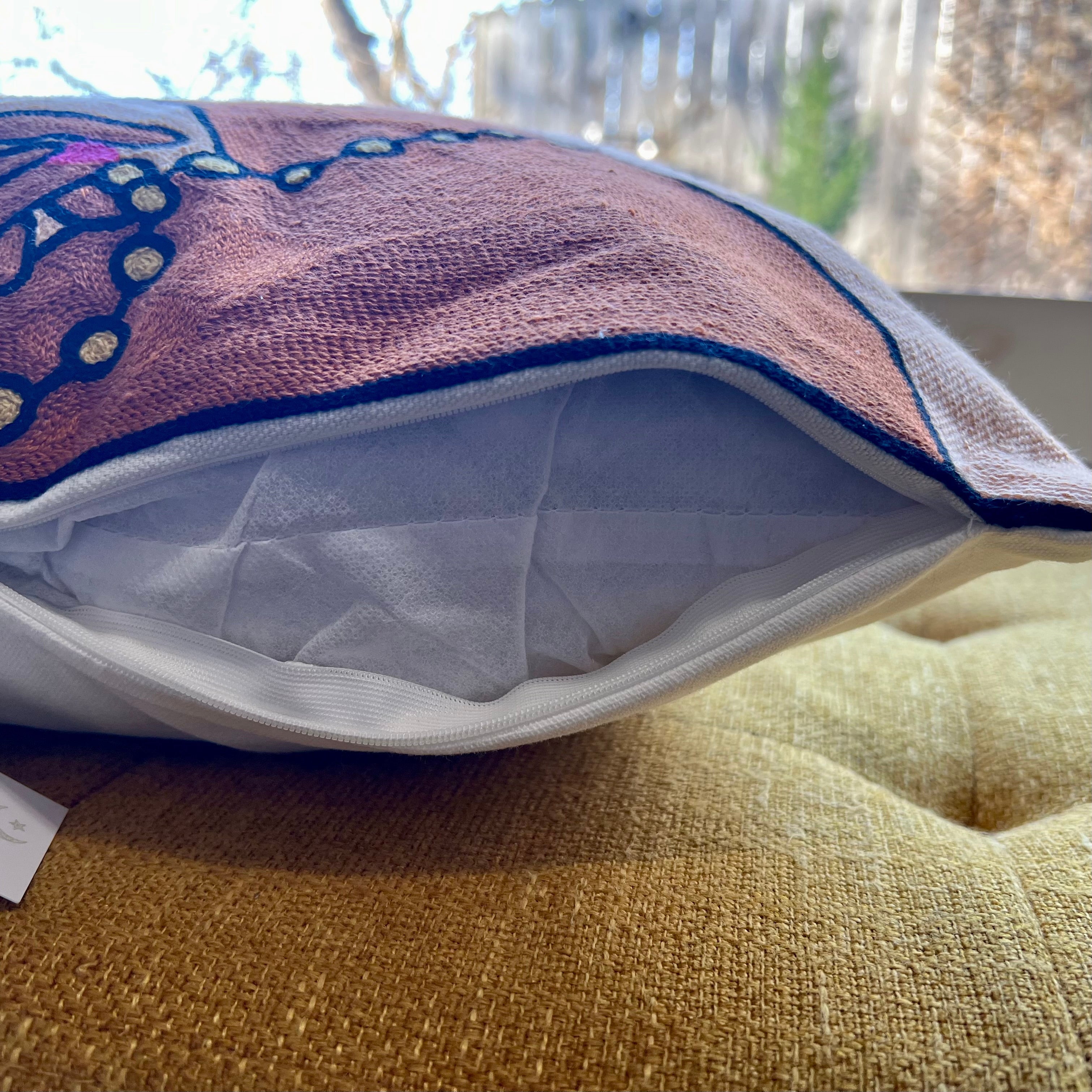 African Queen Embroidered Pillow Cover