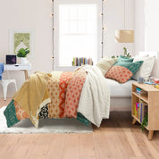 Bohemian Stripe Cotton Reversible Duvet Cover Set