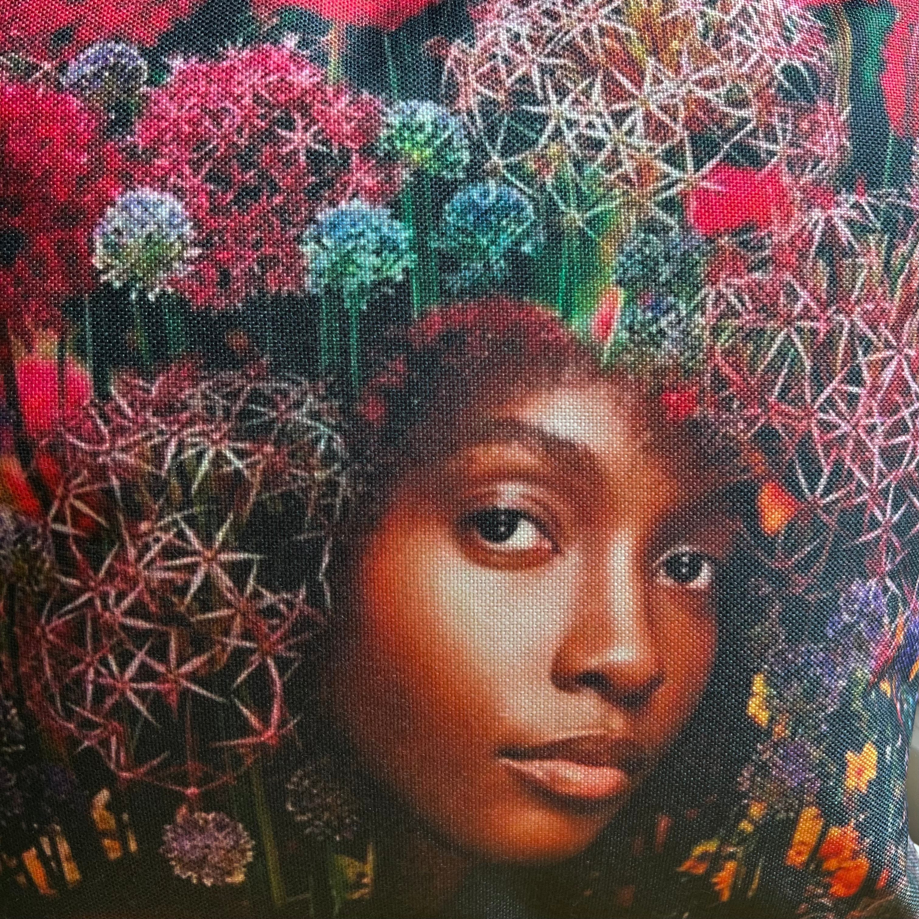 Beautiful Black Queen Indoor Outdoor Pillow Cover