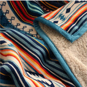 Bohemian Sherpa Throw Blanket