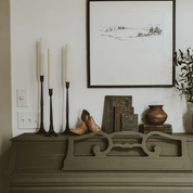Cast Iron Taper Candle Holders