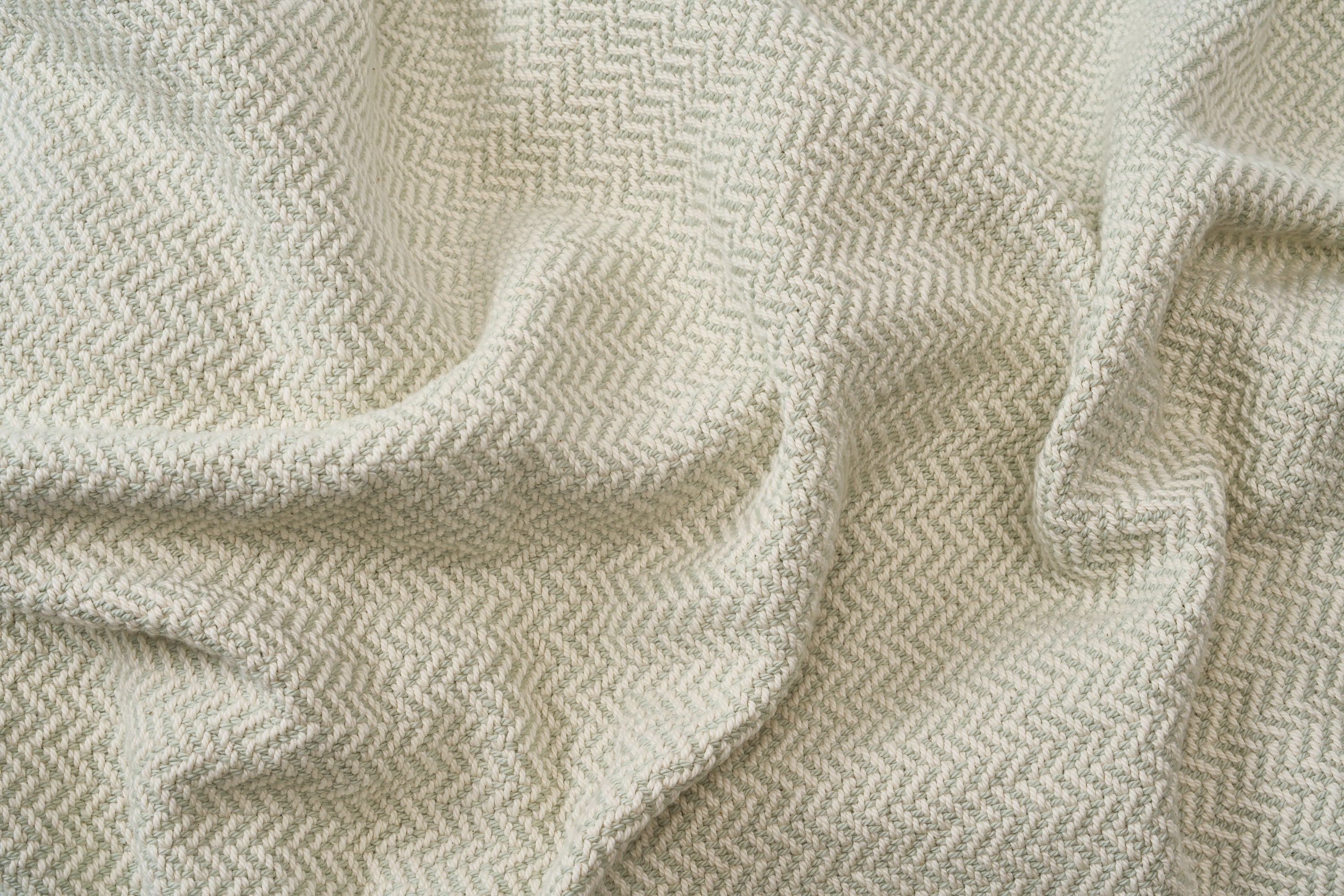 Herringbone Weave Organic Cotton Blanket