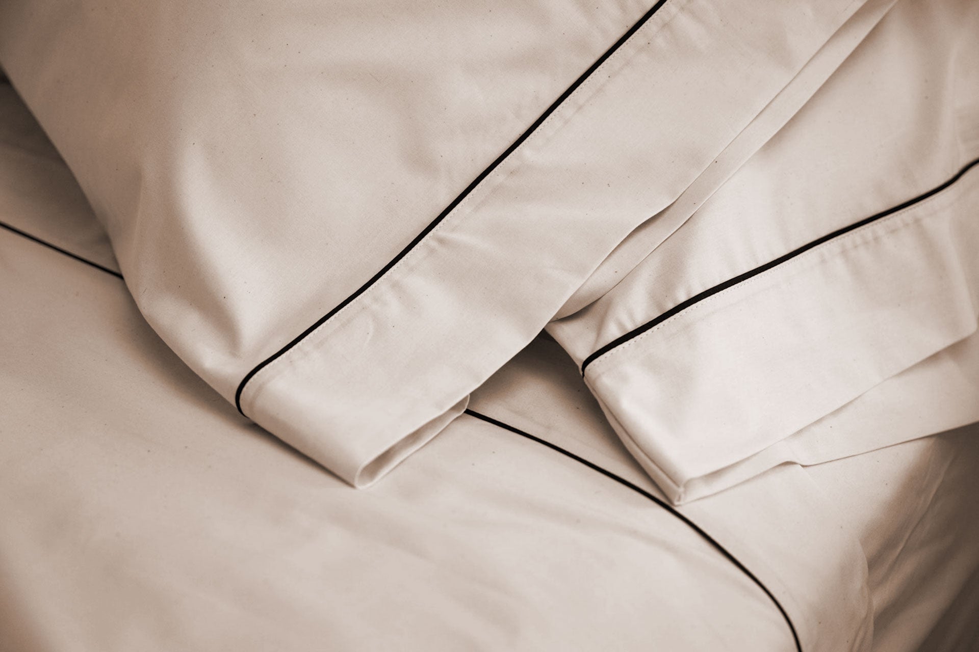 USA Grown/Organic Cotton Sheet Set with Piping