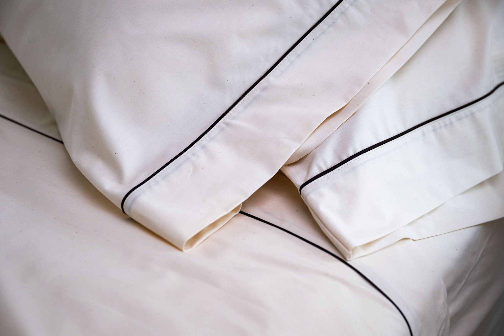 USA Grown/Organic Cotton Sheet Set with Piping