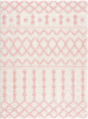 Darva Pink Plush Area Carpet