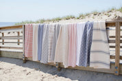 Hygge Kantha Pick Stitch Yarn Dyed Cotton Jacquard Quilt/Coverlet Set