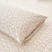 Delicate Rose Floral Cotton Sheet Set