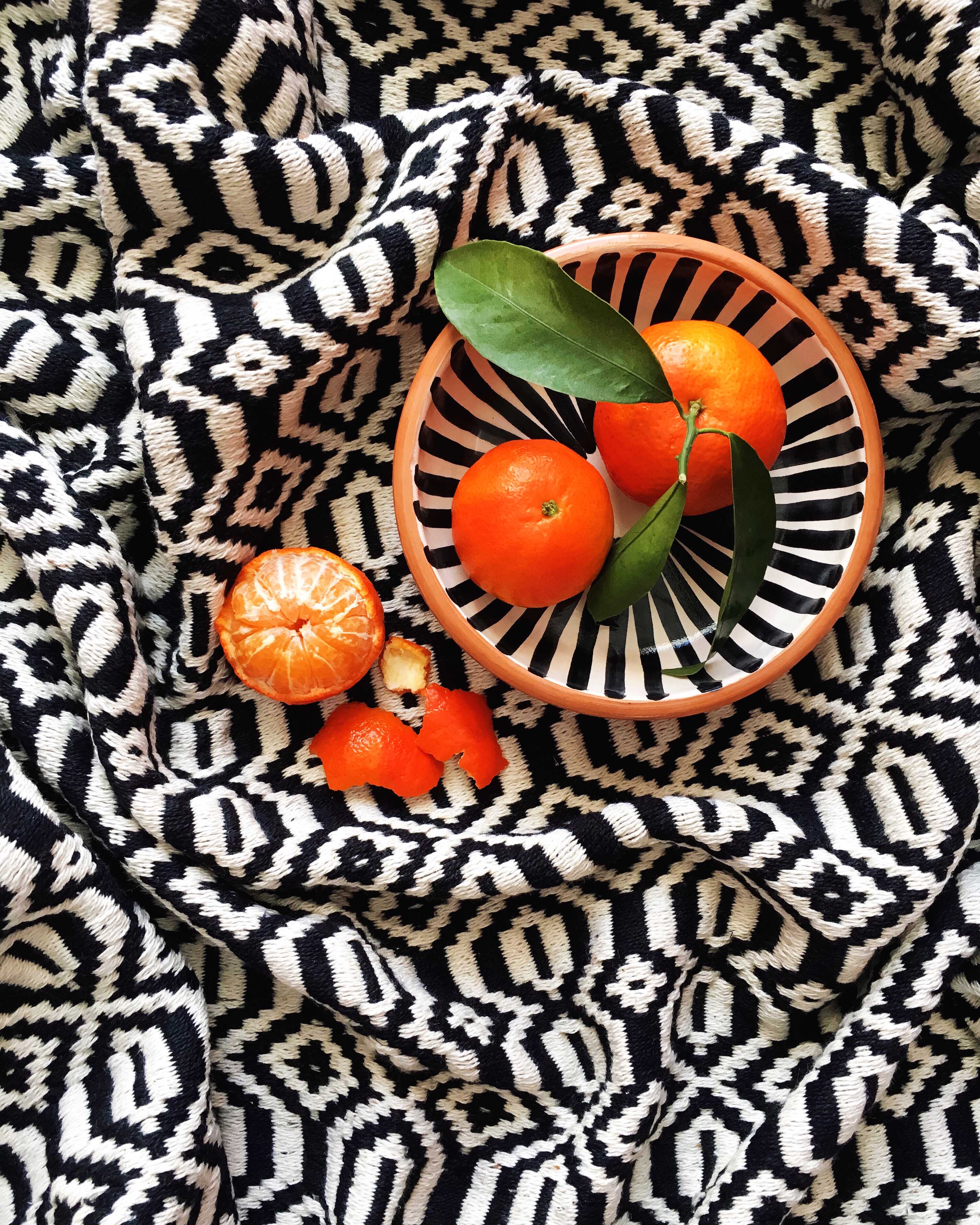 Casa Cubita Blanket with oranges
