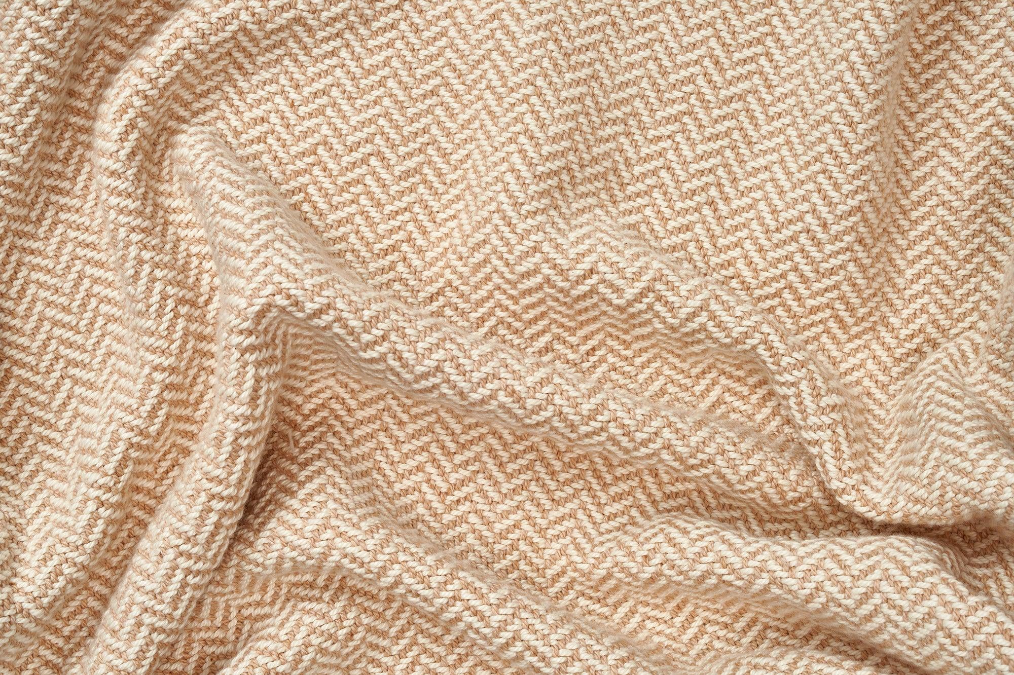 Herringbone Weave Organic Cotton Blanket