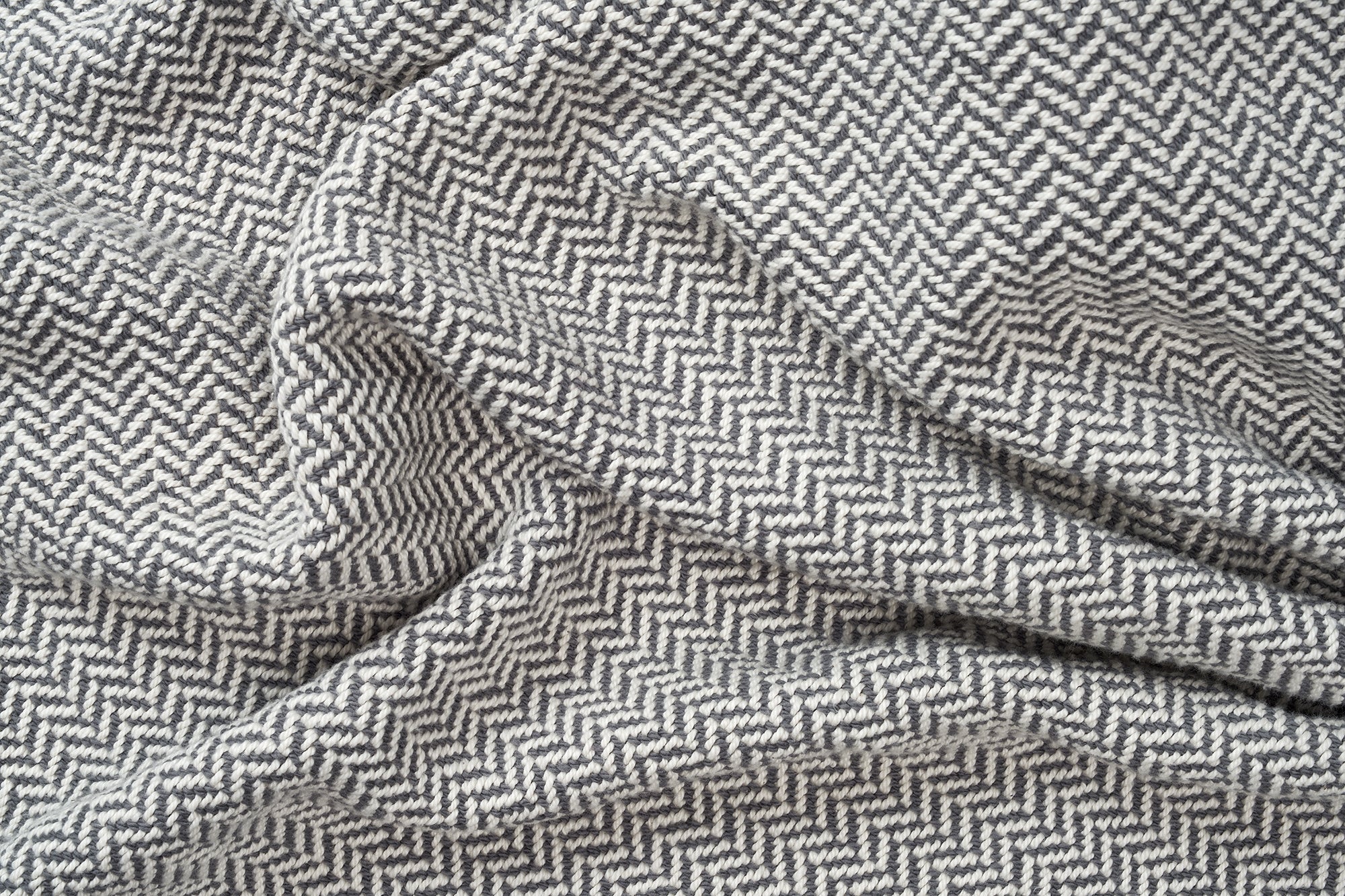 Herringbone Weave Organic Cotton Blanket