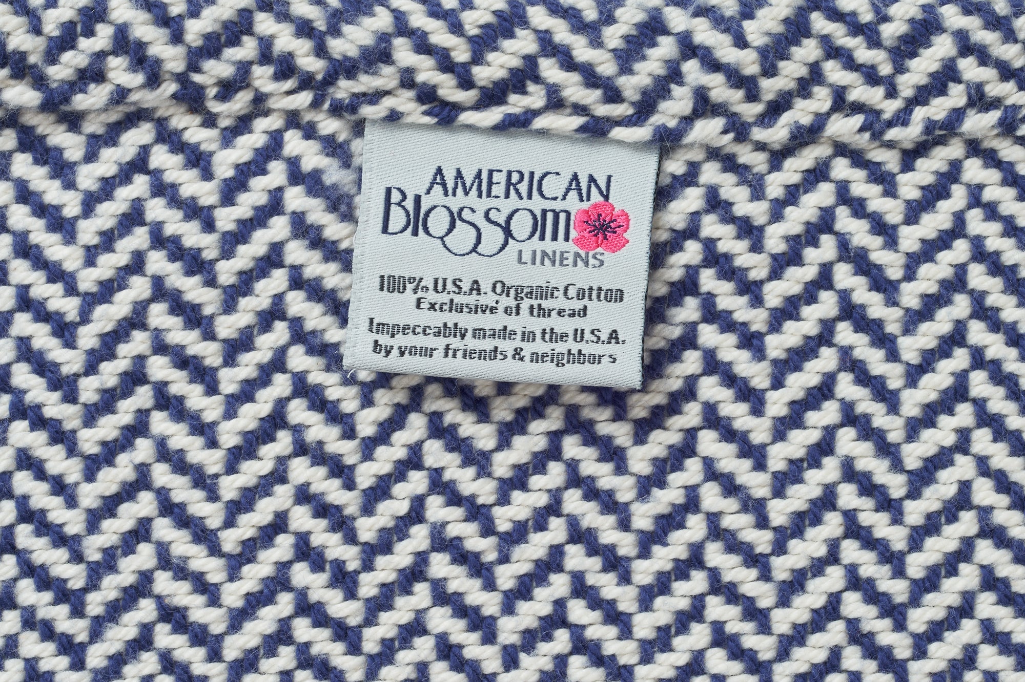 Herringbone Weave Organic Cotton Blanket